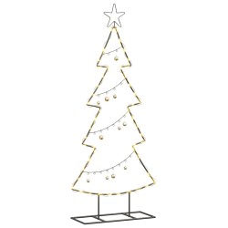 Arbre de Noël en métal avec support Noir 125 cm Acier 512567512567