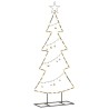 Arbre de Noël en métal avec support Noir 125 cm Acier 512567512567