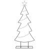 Arbre de Noël en métal avec support Noir 125 cm Acier 512567512567