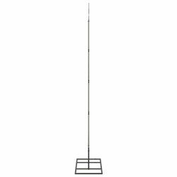 Arbre de Noël en métal avec support Noir 125 cm Acier 512567512567