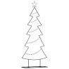 Arbre de Noël en métal avec support Noir 150 cm Acier 512568512568