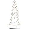 Arbre de Noël en métal avec support Noir 150 cm Acier 512568512568