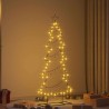Arbre de Noël en métal avec support Noir 150 cm Acier 512568512568