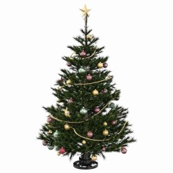 Pied de Sapin de Noël Noir 40 x 40 x 21 cm Acier 512569512569