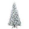 Sapin de Noël artificiel à branches pliantes, duveteux de neige 512572512572