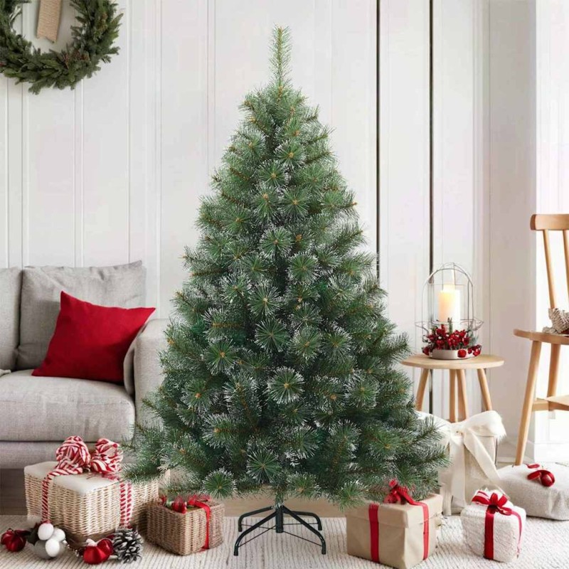 Sapin de Noël artificiel à branches pliantes, duveteux de neige 512576512576