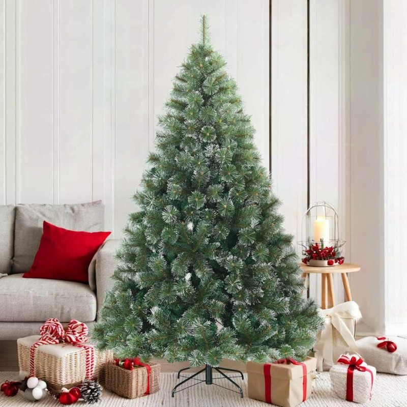 Sapin de Noël artificiel à branches pliantes, duveteux de neige 512577512577