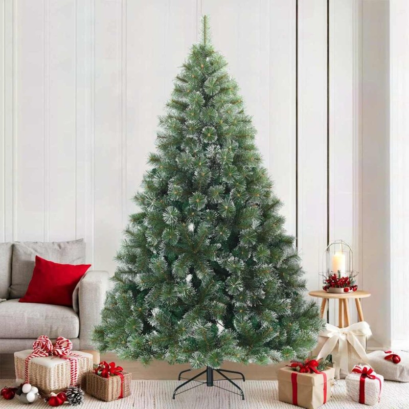 Sapin de Noël artificiel à branches pliantes, duveteux de neige 512578512578
