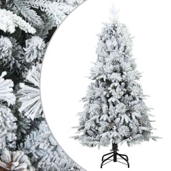 Sapin de Noël artificiel à branches pliantes, duveteux de neige 512580512580