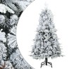 Sapin de Noël artificiel à branches pliantes, duveteux de neige 512580512580