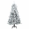 Sapin de Noël artificiel à branches pliantes, duveteux de neige 512580512580