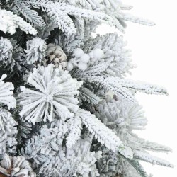 Sapin de Noël artificiel à branches pliantes, duveteux de neige 512580512580