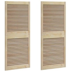 Porte de Cabinet avec porte 2 pcs Naturel 140,5 x 2,1 x 59,5 cm 512582512582