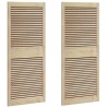 Porte de Cabinet avec porte 2 pcs Naturel 140,5 x 2,1 x 59,5 cm 512582512582