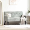 Banc Chesterfield Gris clair 112 x 65,5 x 75 cm Velours 512583512583