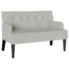 Banc Chesterfield Gris clair 112 x 65,5 x 75 cm Velours 512583512583