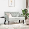 Banc Chesterfield Gris clair 112 x 65,5 x 75 cm Velours 512583512583