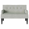 Banc Chesterfield Gris clair 112 x 65,5 x 75 cm Velours 512583512583