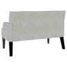 Banc Chesterfield Gris clair 112 x 65,5 x 75 cm Velours 512583512583