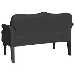 Banc Chesterfield Noir 120,5 x 65 x 75 cm Simili cuir 512584512584