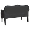 Banc Chesterfield Noir 120,5 x 65 x 75 cm Simili cuir 512584512584
