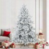 Sapin de Noël artificiel à branches pliantes, duveteux de neige 512589512589