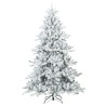 Sapin de Noël artificiel à branches pliantes, duveteux de neige 512590512590