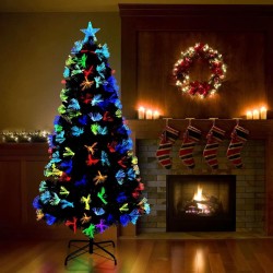 Sapin de Noël artificiel avec 210 LED Vert 180 cm PVC 512591512591