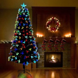 Sapin de Noël artificiel avec 250 LED Vert 210 cm PVC 512597512597