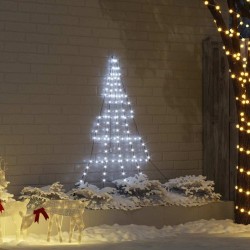 Arbre de Noël LED avec piquets au sol Blanc froid 182 cm Métal 512600512600