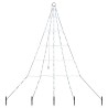 Arbre de Noël LED avec piquets au sol Blanc froid 182 cm Métal 512600512600
