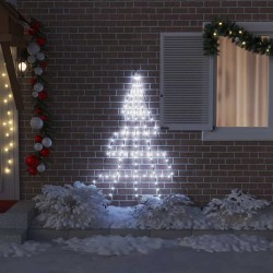 Arbre de Noël LED avec piquets au sol Blanc froid 182 cm Métal 512600512600