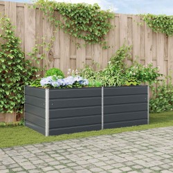 Jardinière Anthracite 195 x 100 x 75 cm Acier galvanisé 512601512601