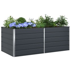 Jardinière Anthracite 195 x 100 x 75 cm Acier galvanisé 512601512601