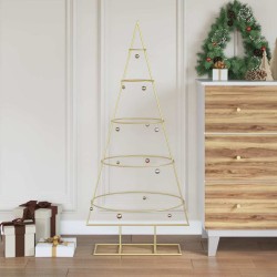 Arbre de Noël en métal Doré 125 cm Acier peint par poudre 512602512602