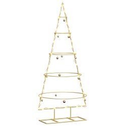 Arbre de Noël en métal Doré 125 cm Acier peint par poudre 512602512602