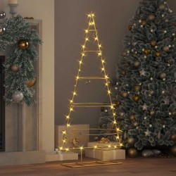 Arbre de Noël en métal Doré 125 cm Acier peint par poudre 512602512602