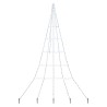 Arbre de Noël LED avec piquets au sol Blanc froid 306 cm Métal 512604512604