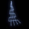 Arbre de Noël LED avec piquets au sol Blanc froid 306 cm Métal 512604512604