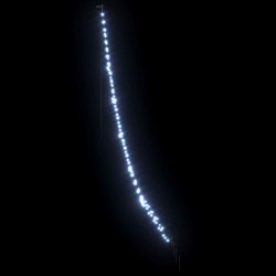 Arbre de Noël LED avec piquets au sol Blanc froid 306 cm Métal 512604512604