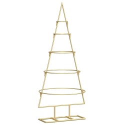 Arbre de Noël en métal Doré 90 cm Acier peint par poudre 512606512606