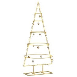 Arbre de Noël en métal Doré 90 cm Acier peint par poudre 512606512606
