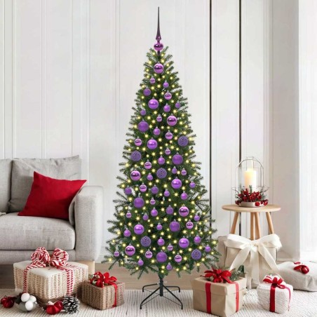 Ensemble de Boules de Noël avec 300 LED 120 pcs Lilas Plastique 512613512613
