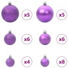 Ensemble de Boules de Noël avec 150 LED 61 pcs Lilas Plastique 512614512614