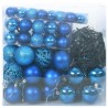 Ensemble de Boules de Noël avec 300 LED 120 pcs Bleu Plastique 512619512619