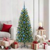 Ensemble de Boules de Noël avec 150 LED 61 pcs Bleu Plastique 512620512620