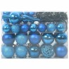 Ensemble de Boules de Noël avec 150 LED 61 pcs Bleu Plastique 512620512620