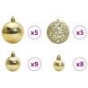 Ensemble de Boules de Noël avec 150 LED 61 pcs Doré Plastique 512621512621