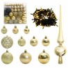 Ensemble de Boules de Noël avec 300 LED 120 pcs Doré Plastique 512622512622