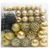 Ensemble de Boules de Noël avec 300 LED 120 pcs Doré Plastique 512622512622